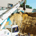 H型鋼打設工事
